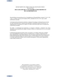 Formulario RD410-8 Carta De Referencia Del Solicitante (Spanish), Page 2