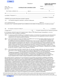 Document preview: Formulario RD1924-6 Contrato De Construccion (Spanish)