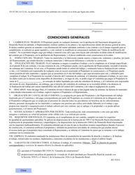 Formulario RD1924-6 Contrato De Construccion (Spanish), Page 5