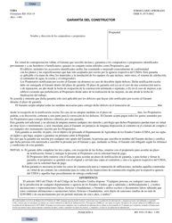 Document preview: Formulario RD1924-19 Garantia Del Constructor (Spanish)