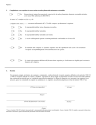 Formulario RD1940-22 Lista De Verificacion Medioambiental De Exclusiones Categoricas (Spanish), Page 2
