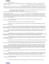 Formulario RD1942-9 Resolucion Sobre El Prestamo, Acuerdo De Garantia (Spanish), Page 3