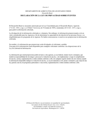 Formulario RD1944-62 Solicitud Para Verificacion De Deposito (Spanish), Page 2