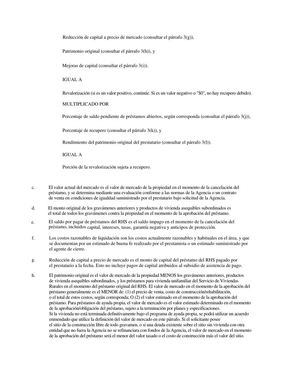 Formulario RD3550-12 Acuerdo De Reembolso De Subsidios (Spanish), Page 2