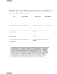 Formulario RD3550-4 Certificacion De Empleo Y Bienes (Spanish), Page 2