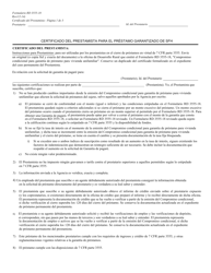 Formulario RD3555-18 Compromiso Condicional Para Garantia De Prestamo Para Vivienda Unifamiliar (Spanish), Page 2