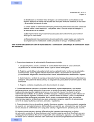 Formulario RD3570-3 Acuerdo De Subvencion Para Instalaciones Comunitarias (Spanish), Page 5
