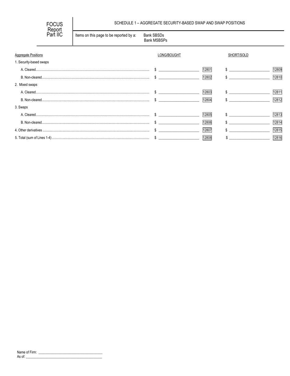 Form X-17A-5 Part IIC Focus Report, Page 9