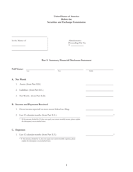 Form D-A Disclosure of Assets and Financial Information, Page 5