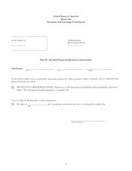 Form D-A Disclosure of Assets and Financial Information, Page 6