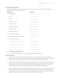 Form D-A Disclosure of Assets and Financial Information, Page 9