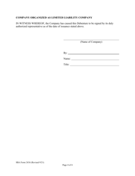 SBA Form 2434 5 Year Energy Saving Debenture Certification, Page 6