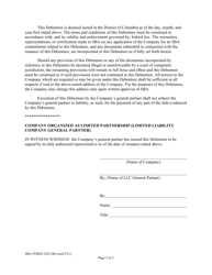 SBA Form 2432 Early Stage Debenture, Page 3