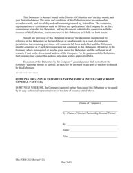SBA Form 2432 Early Stage Debenture, Page 4