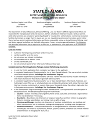 Form 102-1084A Land Use Permit Application - Alaska