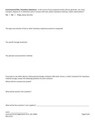 Form 102-1084A Land Use Permit Application - Alaska, Page 7