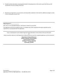 Form 102-4085 Request for Agricultural Preference Rights - Alaska, Page 3