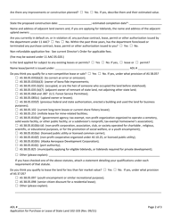 Form 102-103 Application for Purchase or Lease of State Land - Alaska, Page 2