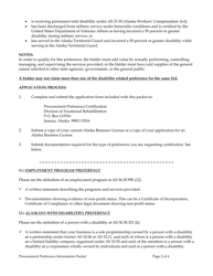 Procurement Preference Application Form - Alaska, Page 2