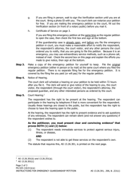 Form PG-525 Instructions for Emergency Guardianship Petition - Alaska, Page 2