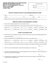 Notice of Substitution of Flood Damaged Irrigated Acres - Arizona, Page 3