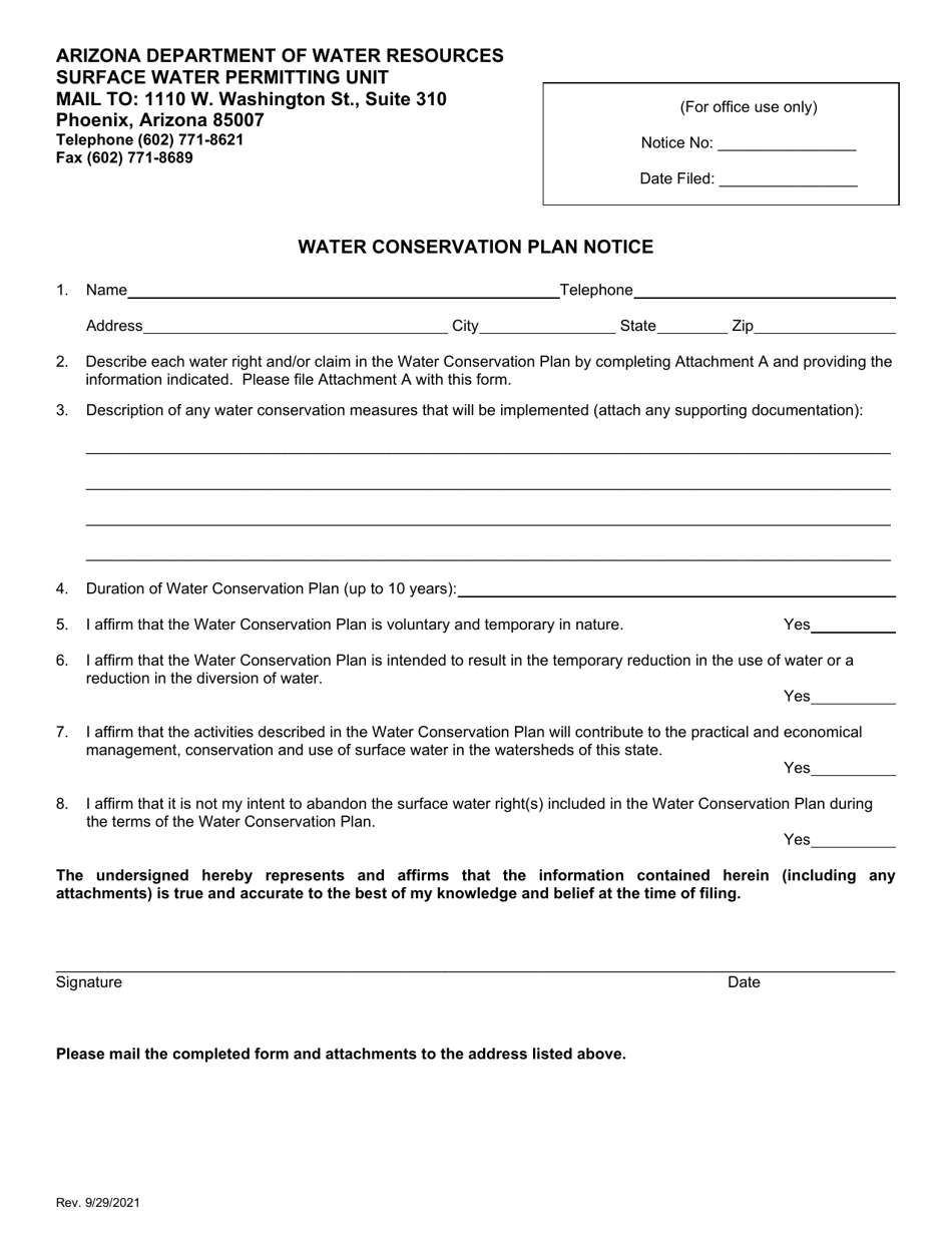 Water Conservation Plan Notice - Arizona, Page 2