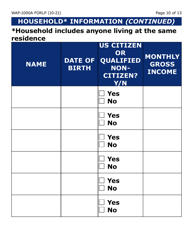 Form WAP-1000A-LP Lihwap Application (Large Print) - Arizona, Page 10