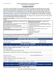 Form FAA-0412A Change Report - Arizona