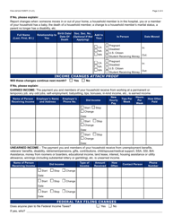 Form FAA-0412A Change Report - Arizona, Page 2