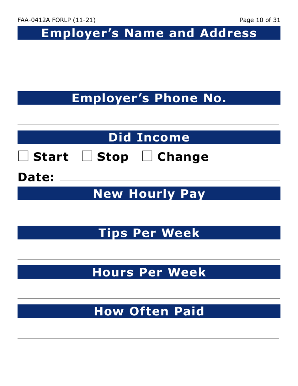 Form FAA-0412A-LP Change Report (Large Print) - Arizona, Page 10