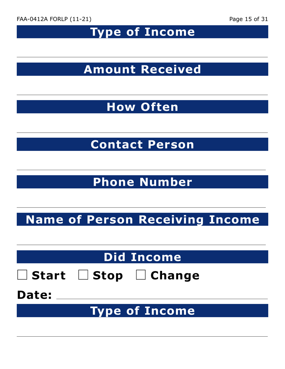 Form FAA-0412A-LP Change Report (Large Print) - Arizona, Page 15