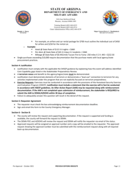 Shsgp Funding Pre-approval Form - Arizona, Page 2