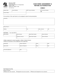 Form 70-0804 &quot;Cash Bond Assignment and Refund Authorization&quot; - Arizona