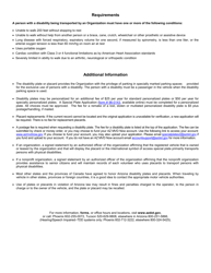 Form 96-0104B Organization Disability - Plate/Placard Application - Arizona, Page 2