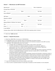 Form 99-0204 Ignition Interlock Service Provider (Iisp) Application for Contract - Arizona, Page 3