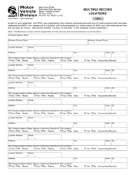 Document preview: Form 96-0376 Multiple Record Locations - Arizona