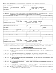 Form 96-0609C Motor Fuel Vendor Application - Arizona, Page 3