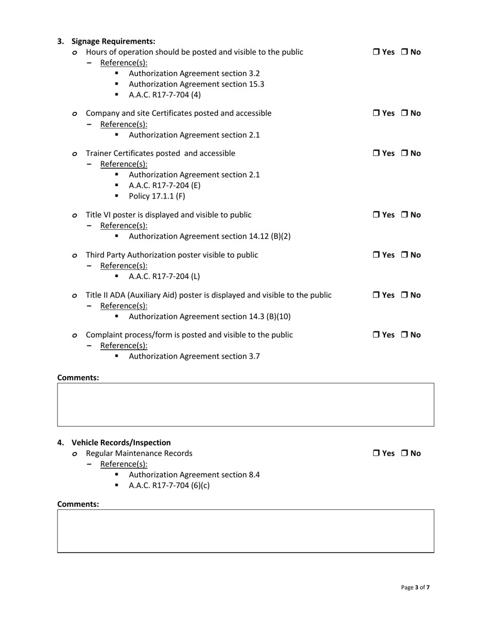 Form 34-6005 Driver License Trainingprovider (Dltp) Checklist - Mvd Compliance Program - Arizona, Page 3
