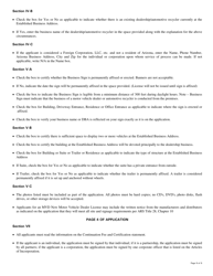 Instructions for Form 46-0408 Motor Vehicle Dealer Application - Arizona, Page 3