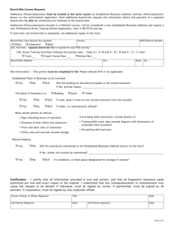 Form 96-0321 Professional Driver Services Change Request - Arizona, Page 2