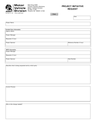 Form 96-0462 Project Initiative Request - Arizona