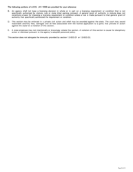 Form 96-0315 Professional Driver Training School Application - Arizona, Page 3