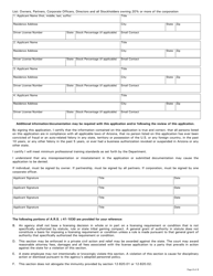 Form 40-6402 Third Party Driver License Training Provider Authorization Application - Arizona, Page 2