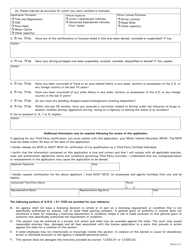 Form 96-0118 Third Party Individual Application - Arizona, Page 2