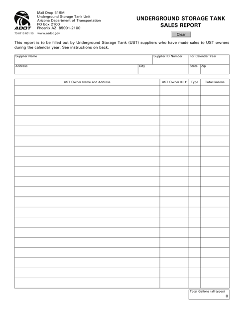 Form 70-0713  Printable Pdf