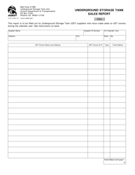 Form 70-0713 Underground Storage Tank Sales Report - Arizona