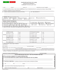 Form DOR82135C Taxpayer Notice of Claim - Damaged or Destroyed Property - Arizona, Page 2