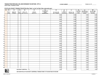 Form TPT-2 (ADOR11249) Transaction Privilege, Use, and Severance Tax Return - Arizona, Page 5