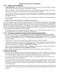 Form DOR82130 Petition for Review of Real Property Valuation - Arizona, Page 2