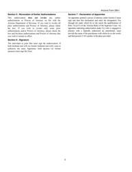 Instructions for Arizona Form 285-I, ADOR03-0033F Individual Income Tax Disclosure/Representation Authorization Form - Arizona, Page 2